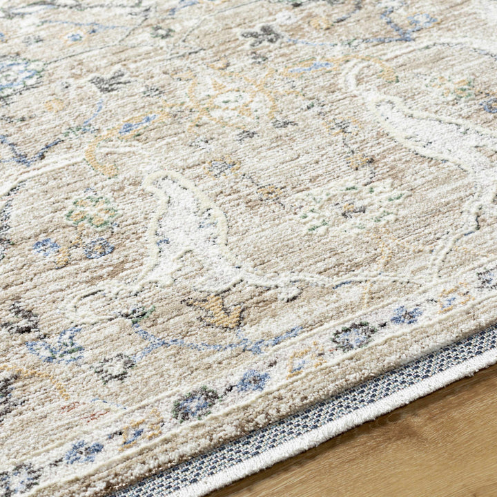 Margo Traditional Style Beige And Blue Area Rug