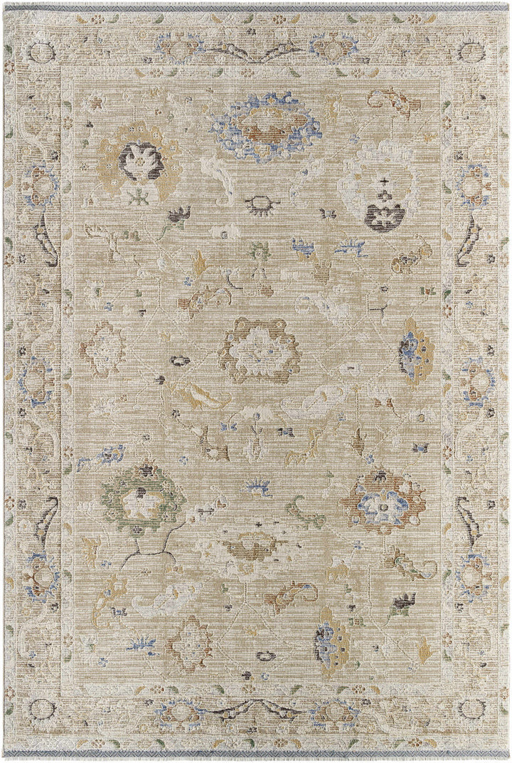 Nikki Beige Traditional Style Area Rug