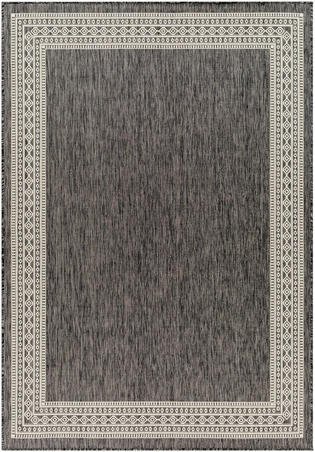 Aleli Modern Style Charcoal And Ivory Rug