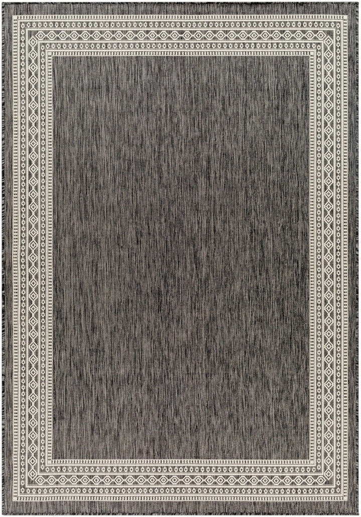 Aleli Modern Style Charcoal And Ivory Rug