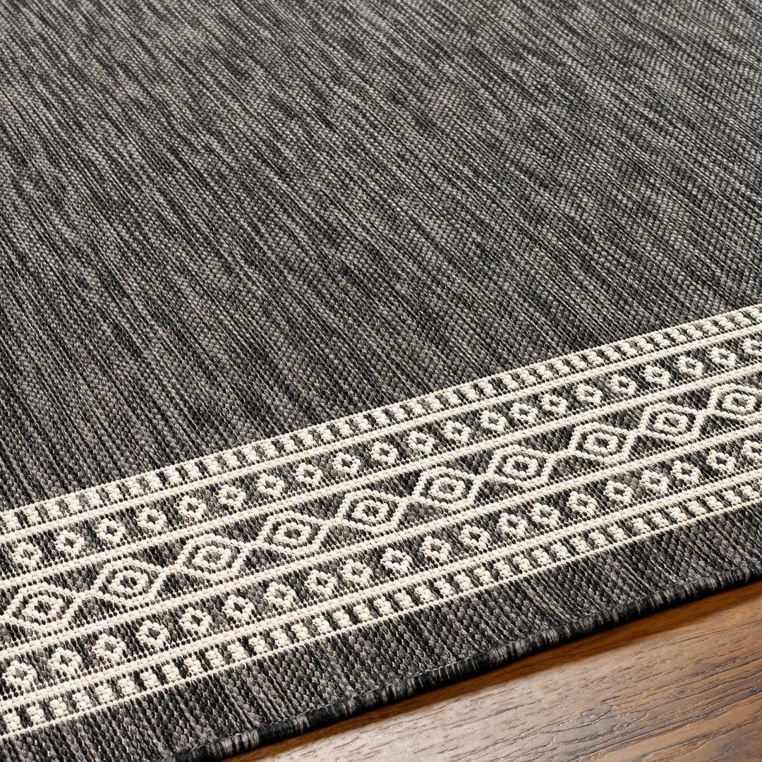 Aleli Modern Style Charcoal And Ivory Rug