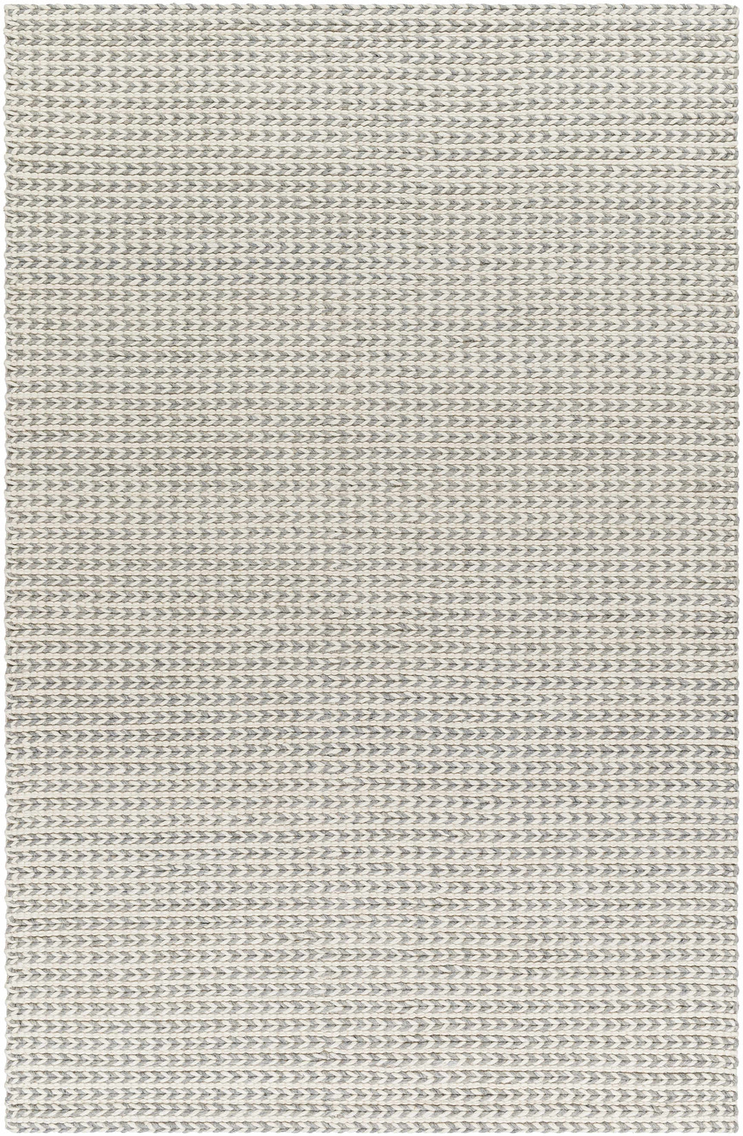 Lenci Modern Style Beige And Gray Hand Woven Wool Area Rug