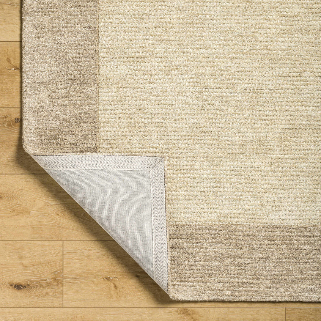 Amadi Modern Solid Design Beige Hand Tufted Wool Area Rug