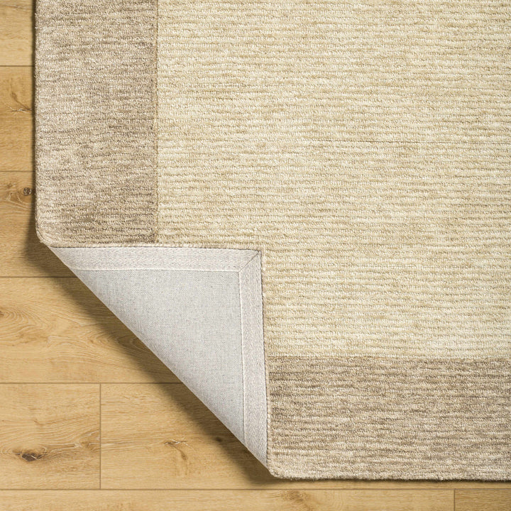 Amadi Modern Solid Design Beige Hand Tufted Wool Area Rug