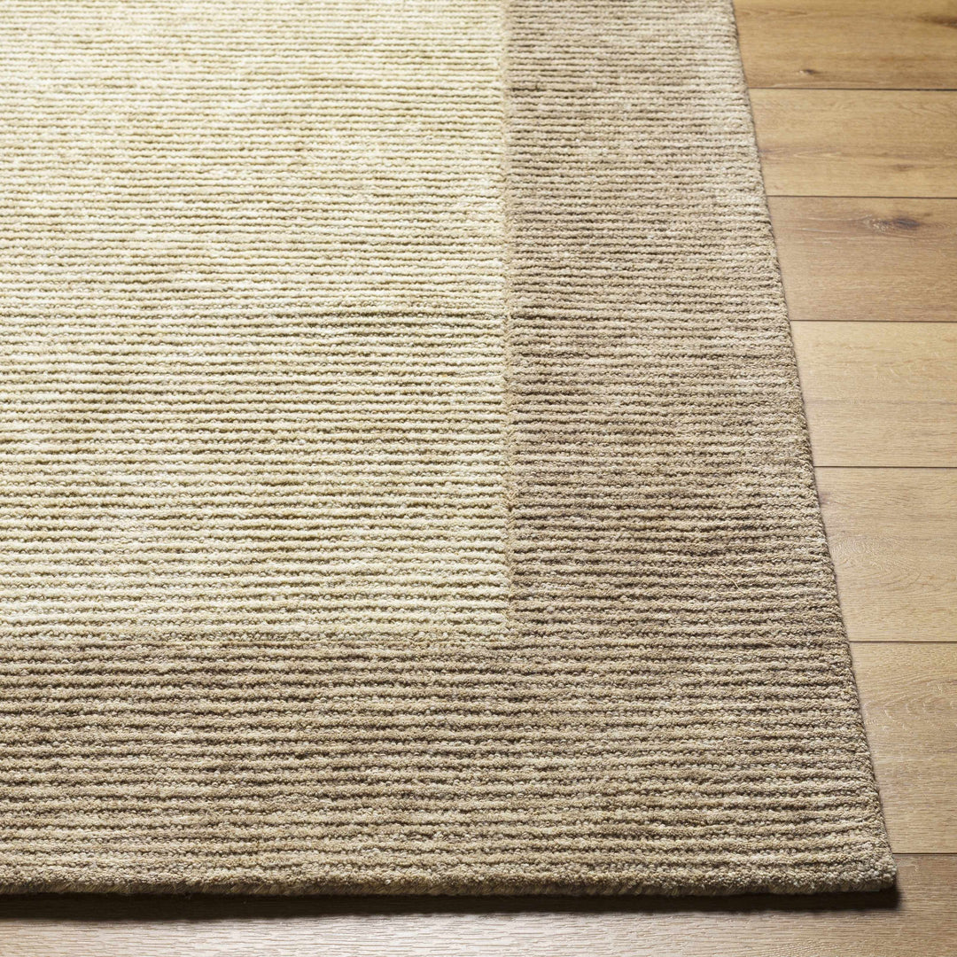 Amadi Modern Solid Design Beige Hand Tufted Wool Area Rug