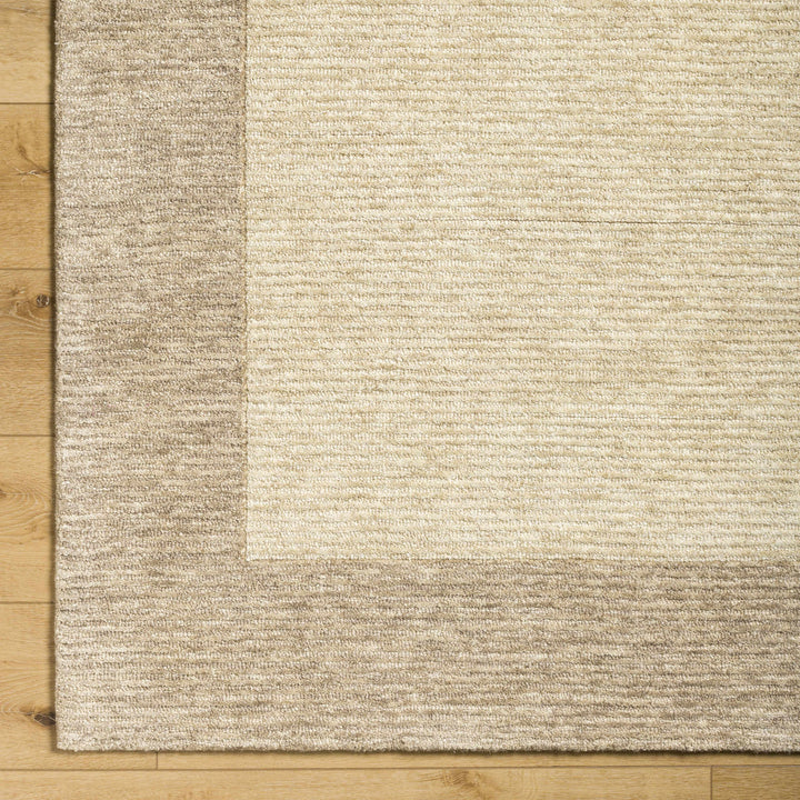 Amadi Modern Solid Design Beige Hand Tufted Wool Area Rug