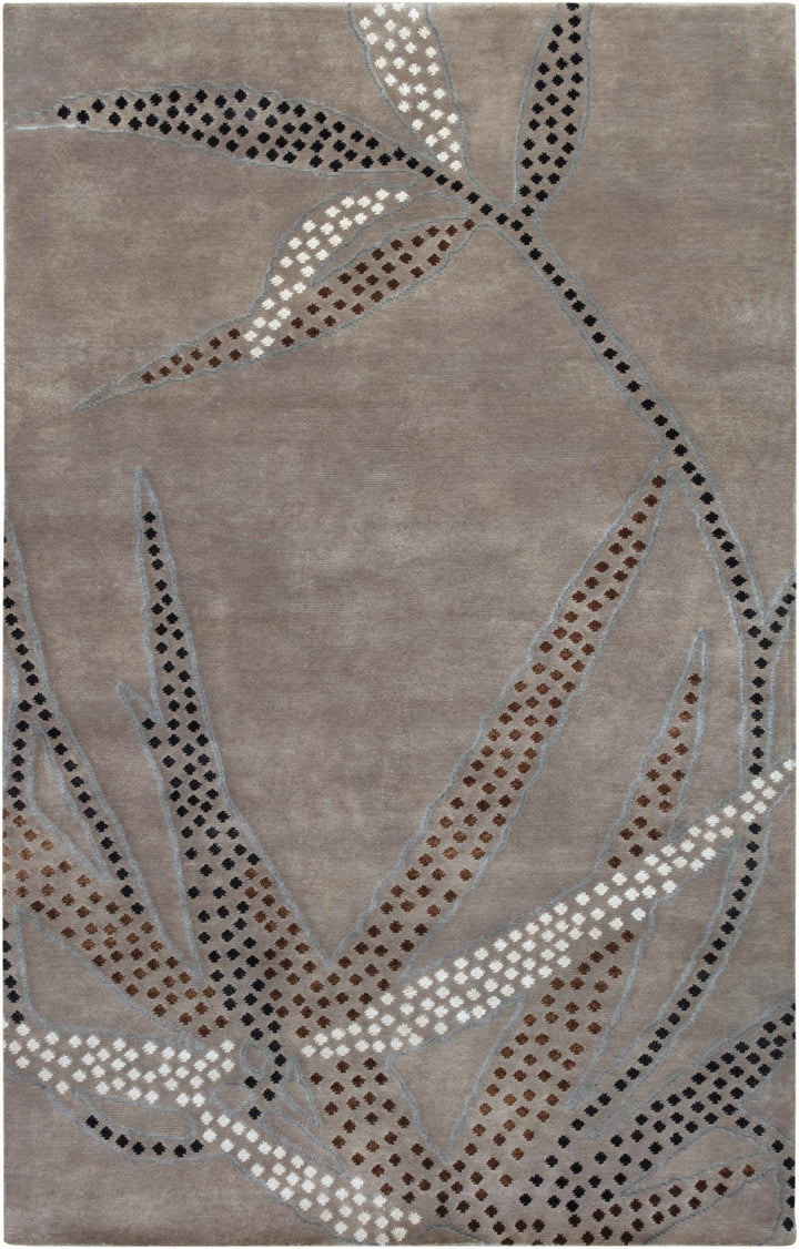 Steinhatchee Modern Style Taupe Hand Knotted Wool Area Rug - The Rug Decor