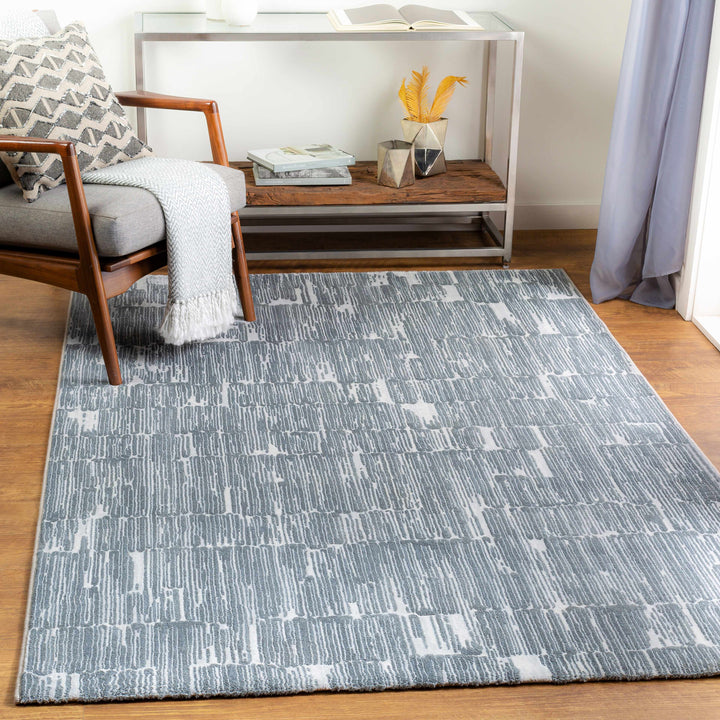 Eastoft Modern Abstract Design Gray Area Rug