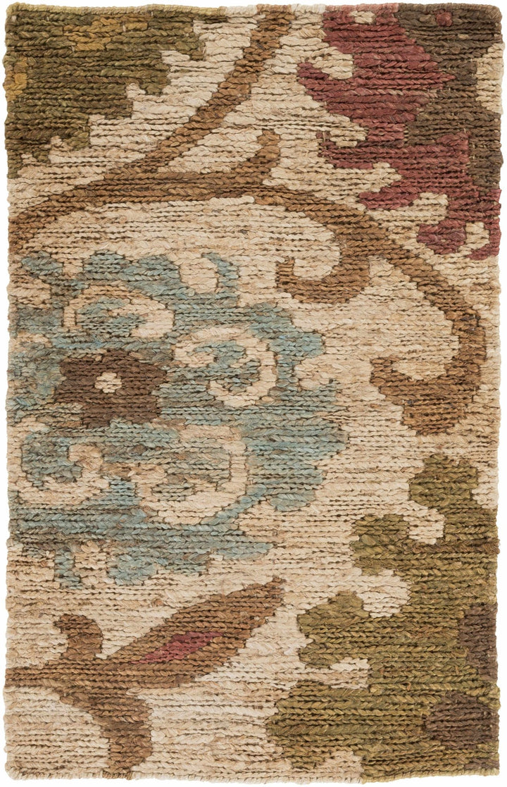 Stillmore Olive And Rust Jute Rug - The Rug Decor