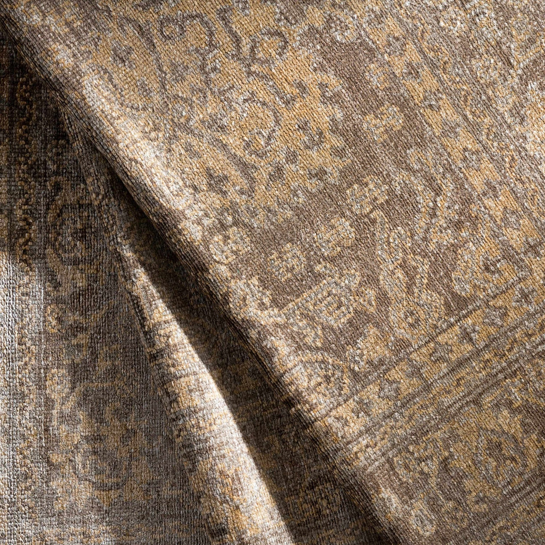 Stirum Traditional Oushak Design Beige Hand Knotted Area Rug - The Rug Decor
