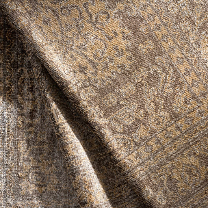 Stirum Traditional Oushak Design Beige Hand Knotted Area Rug - The Rug Decor