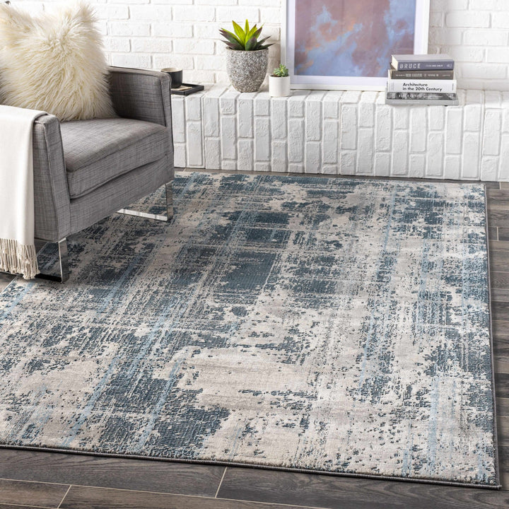 Stokenchurch Modern Abstract Design Gray Area Carpet - The Rug Decor