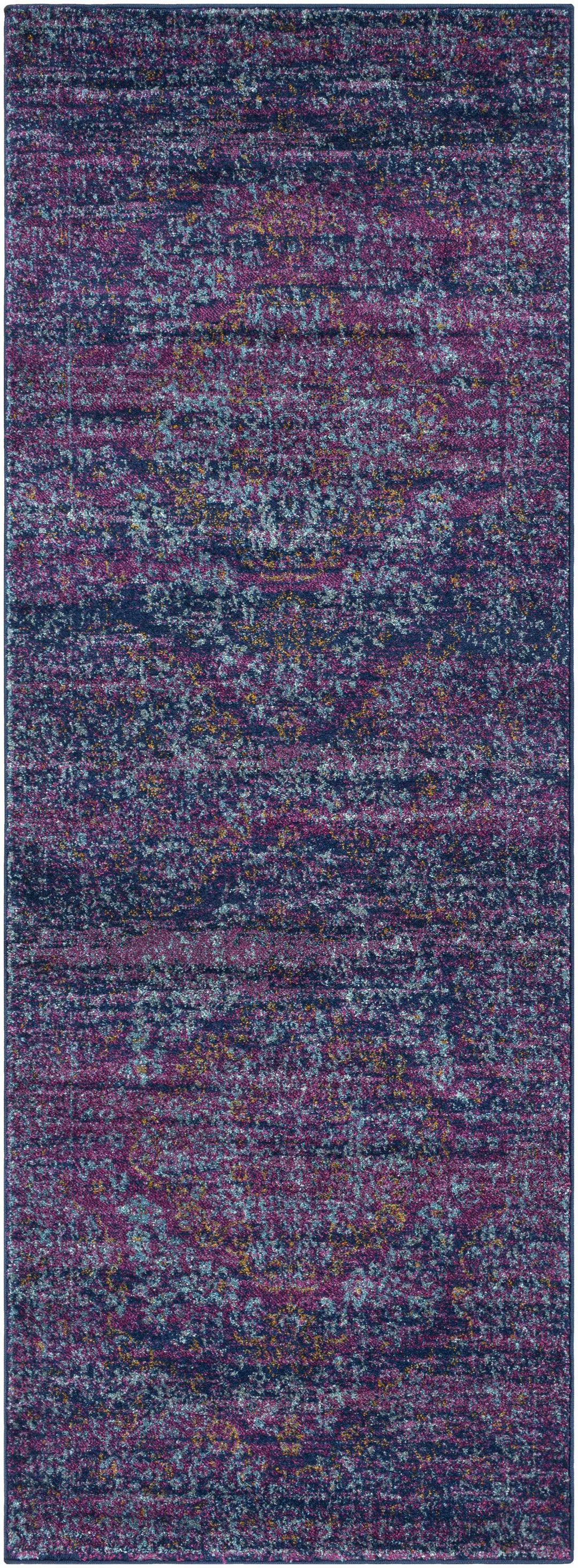 Stonewall Blue And Purple Traditional Style Area Rug