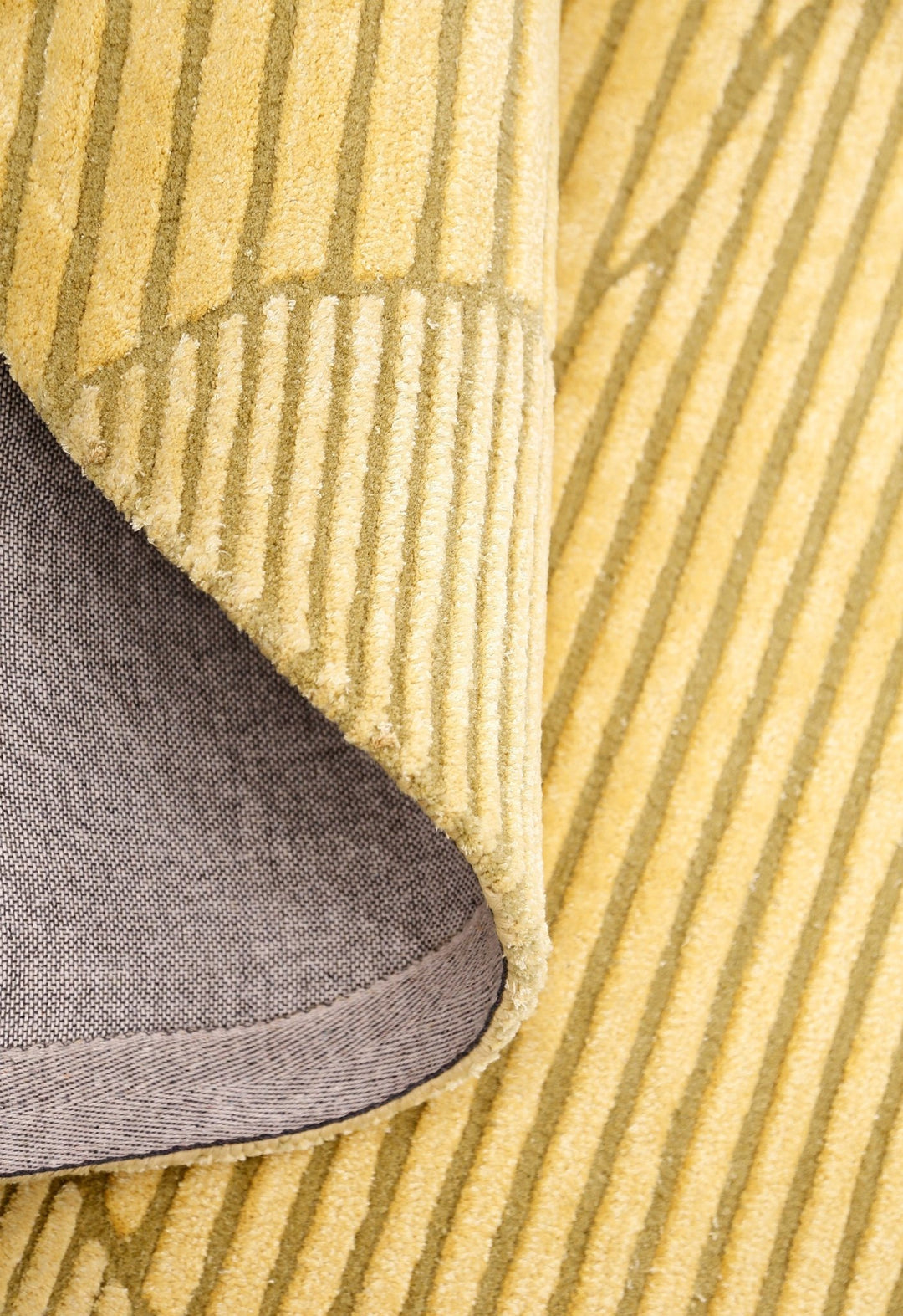 Stone Modern Style Yellow Hand Tufted 5x7 Wool Area Rug - The Rug Decor