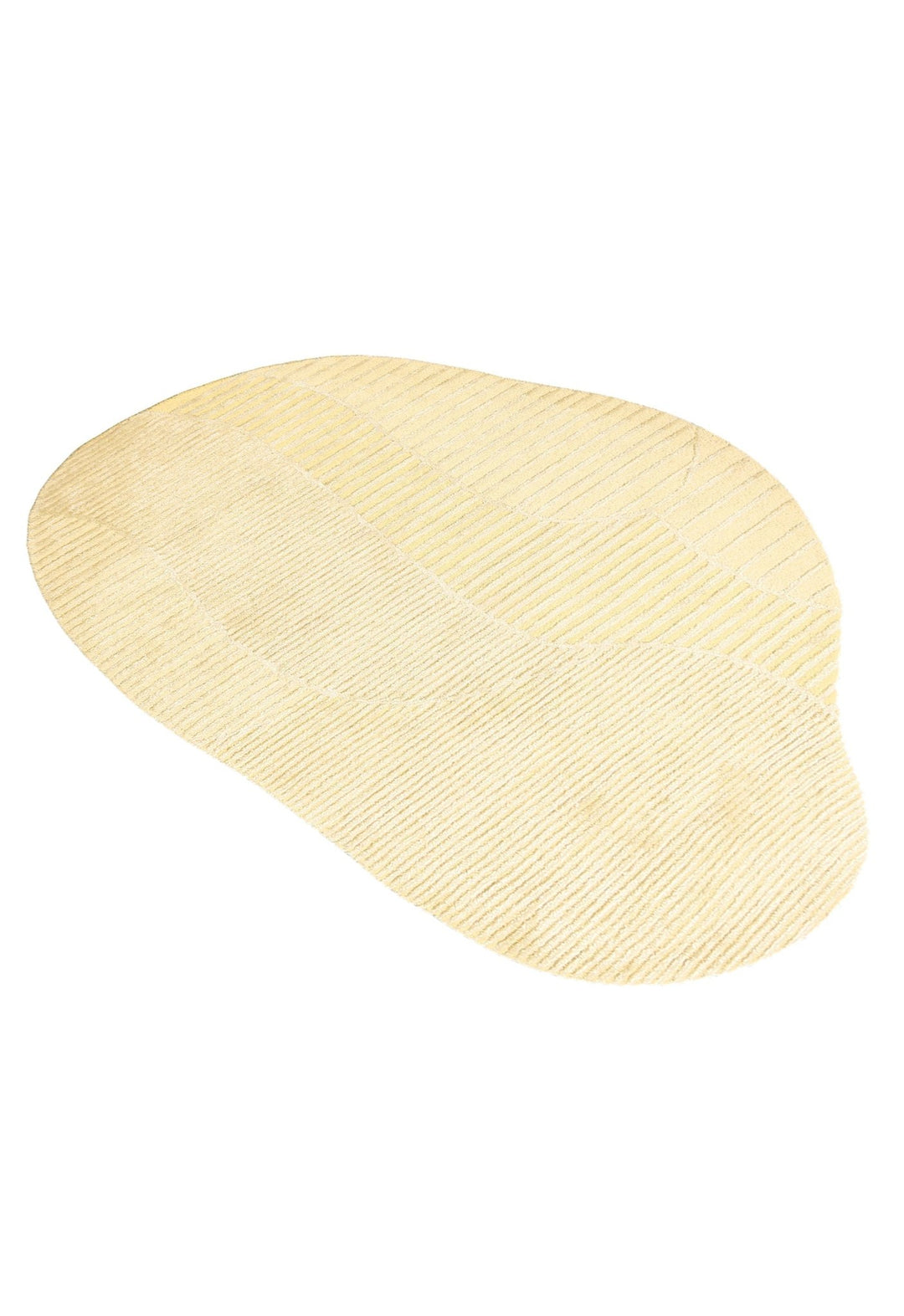 Stone Modern Yellow Ripple Hand Tufted 5x7 Wool Area Rug - The Rug Decor