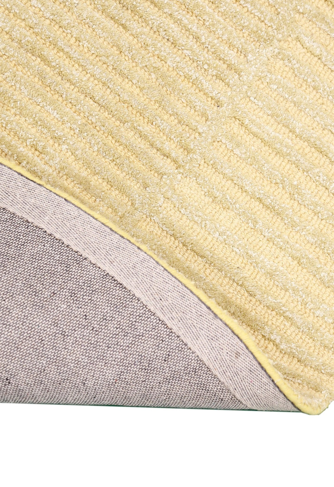 Stone Modern Yellow Ripple Hand Tufted 5x7 Wool Area Rug - The Rug Decor