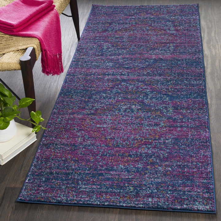Stonewall Blue And Purple Traditional Style Area Rug - The Rug Decor