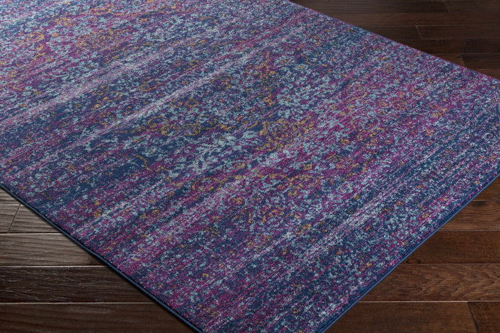 Stonewall Blue And Purple Traditional Style Area Rug - The Rug Decor