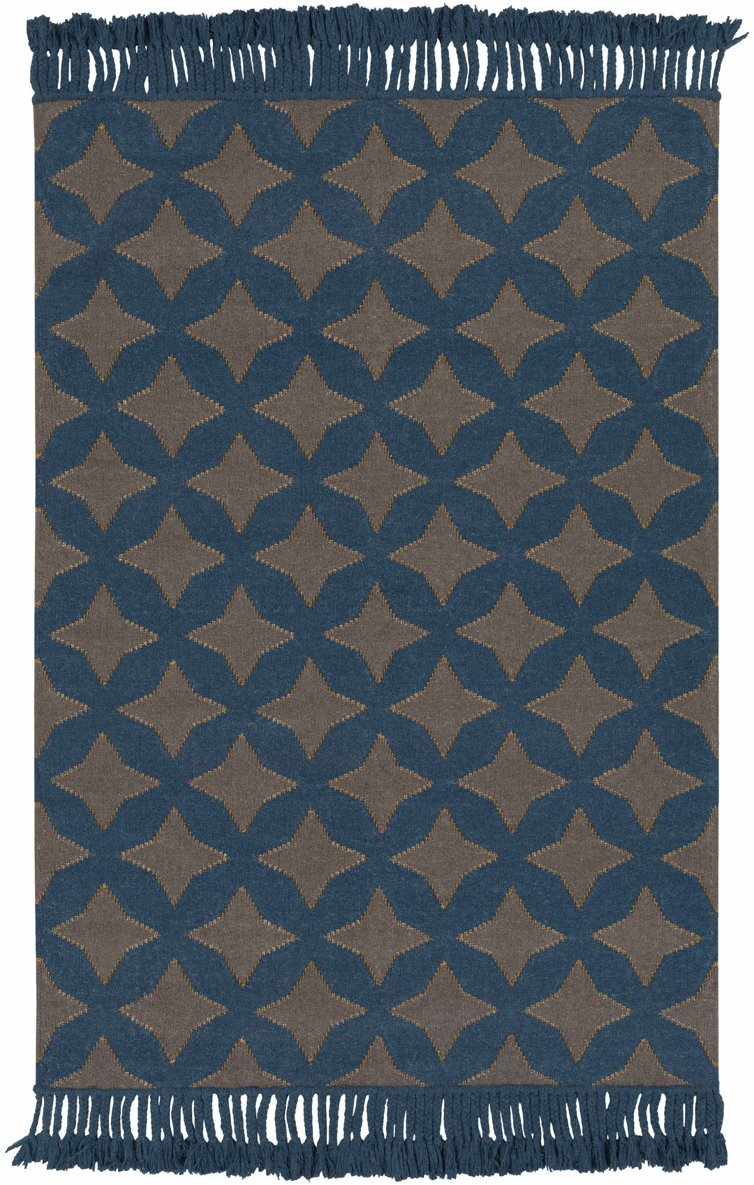 Stonyford Modern Style Brown And Blue Hand Woven Area Rug