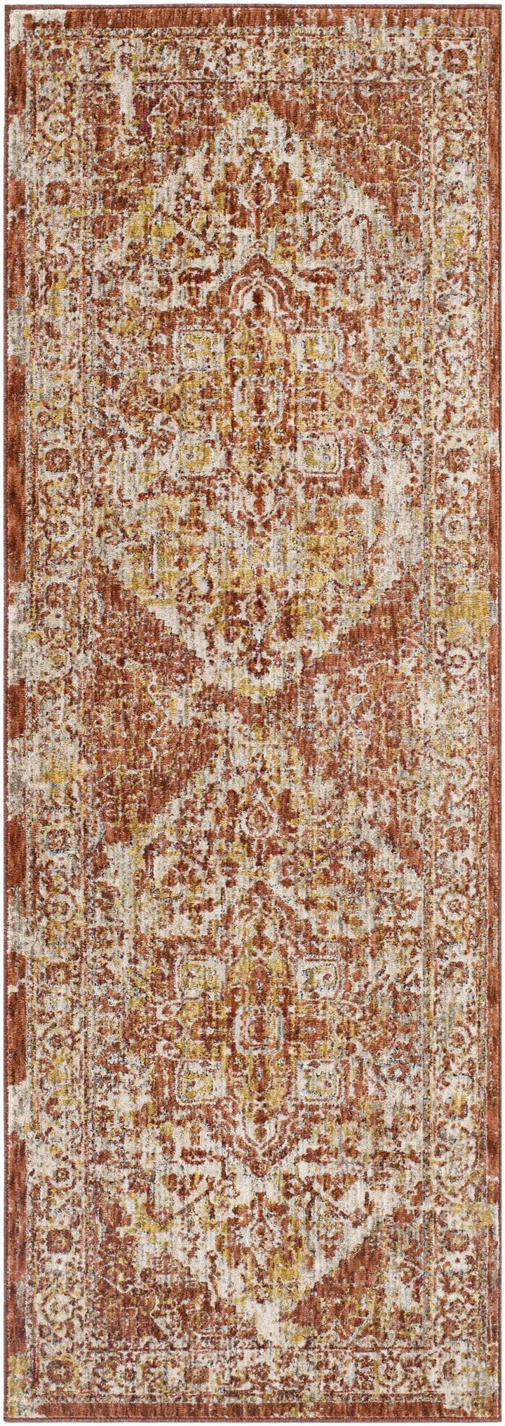 Strathbogie Traditional Style Beige And Rust Area Rug - The Rug Decor