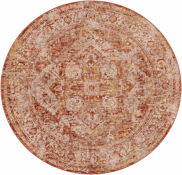 Strathbogie Traditional Style Beige And Rust Area Rug - The Rug Decor