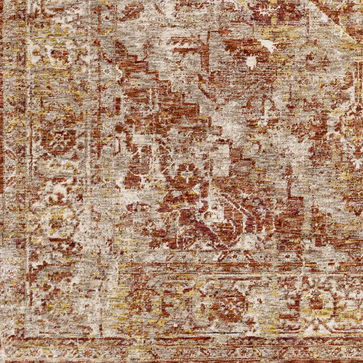 Strathbogie Traditional Style Beige And Rust Area Rug - The Rug Decor