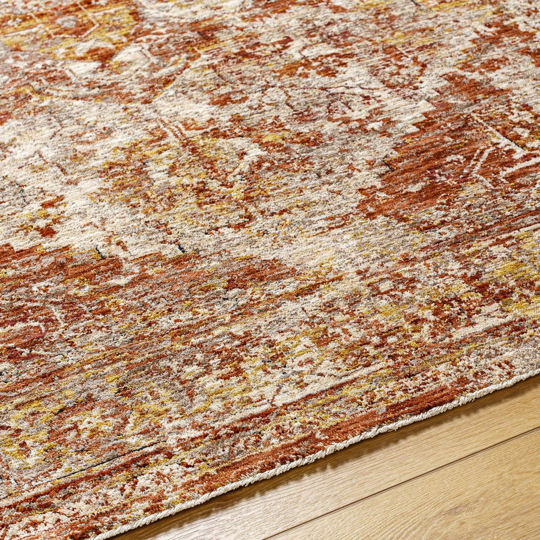 Strathbogie Traditional Style Beige And Rust Area Rug - The Rug Decor