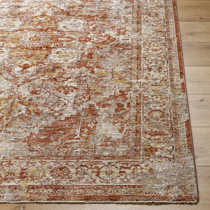Strathbogie Traditional Style Beige And Rust Area Rug - The Rug Decor