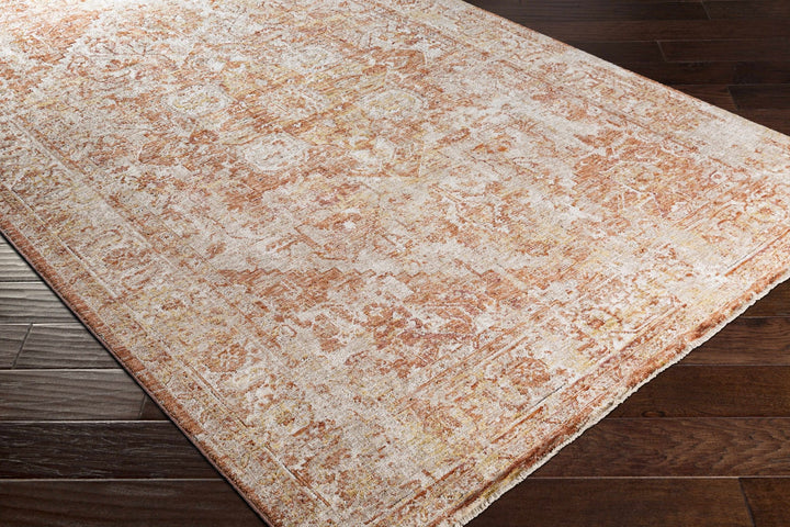 Strathbogie Traditional Style Beige And Rust Area Rug - The Rug Decor