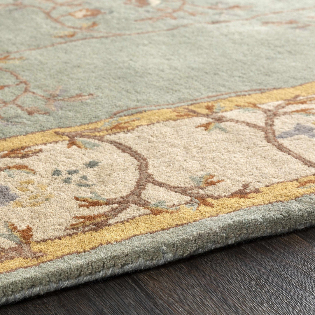 Stringer Traditional Green And Beige Hand Tufted Wool Area Rug - The Rug Decor
