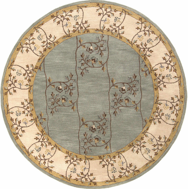 Stringer Traditional Green And Beige Hand Tufted Wool Area Rug - The Rug Decor