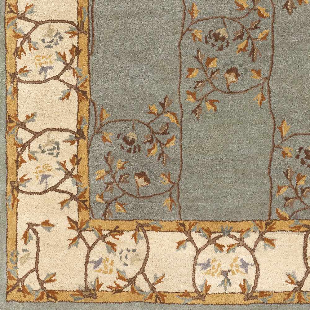 Stringer Traditional Green And Beige Hand Tufted Wool Area Rug - The Rug Decor
