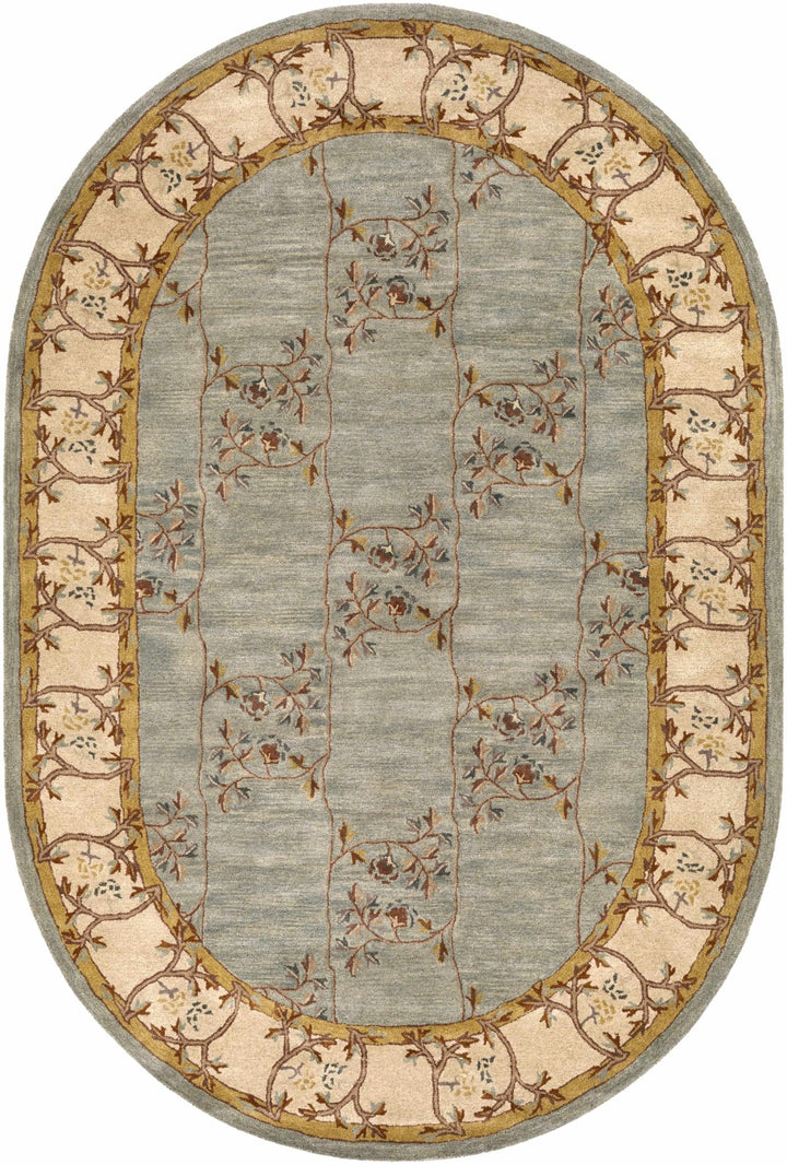 Stringer Traditional Green And Beige Hand Tufted Wool Area Rug - The Rug Decor