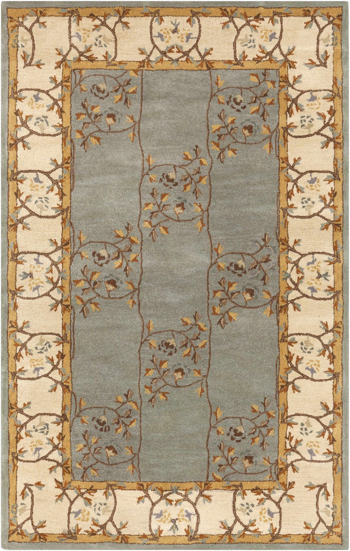 Stringer Traditional Green And Beige Hand Tufted Wool Area Rug - The Rug Decor