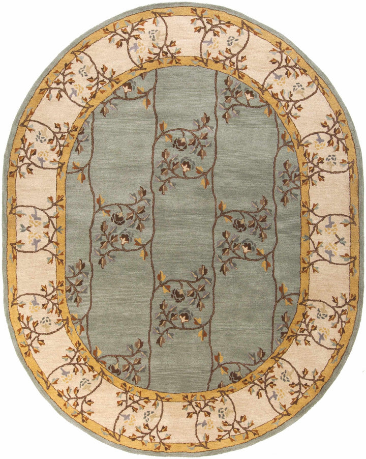 Stringer Traditional Green And Beige Hand Tufted Wool Area Rug - The Rug Decor