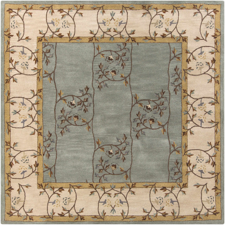 Stringer Traditional Green And Beige Hand Tufted Wool Area Rug - The Rug Decor