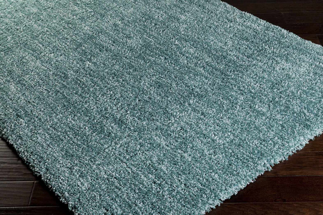 Stratford Modern Solid Design Teal Hand Woven Area Rug