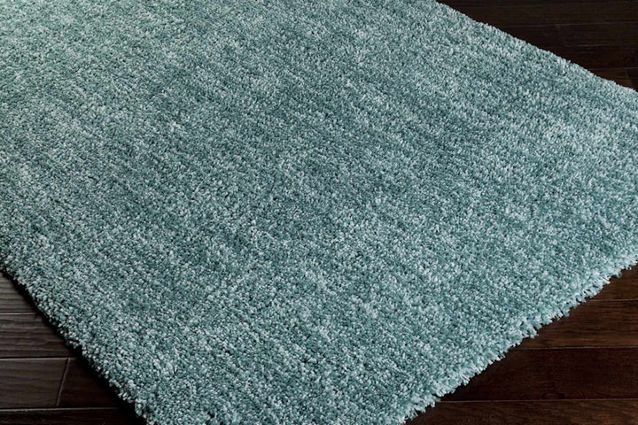 Stratford Modern Solid Design Teal Hand Woven Area Rug