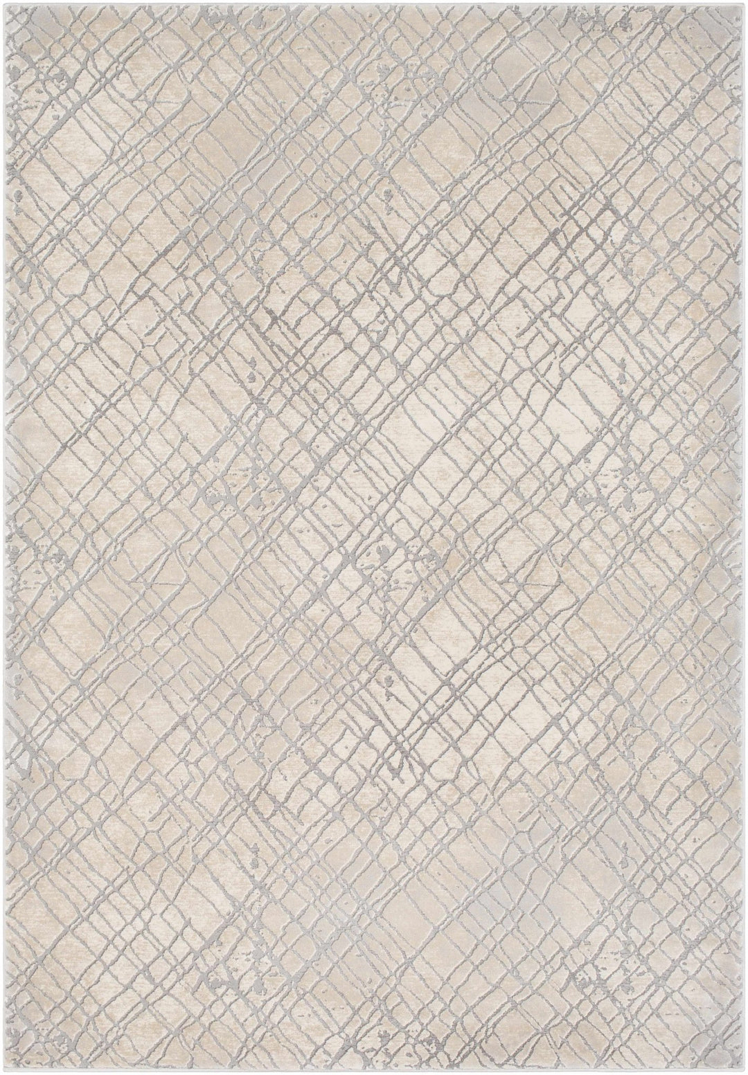 Strykersville Modern Style Beige And Gray Area Rug - The Rug Decor
