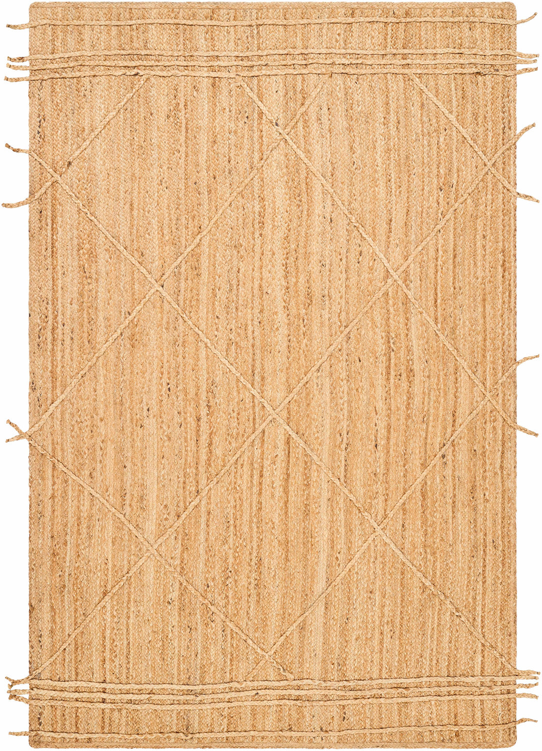 Zeno Modern Geometric Design Brown Hand Woven Area Rug