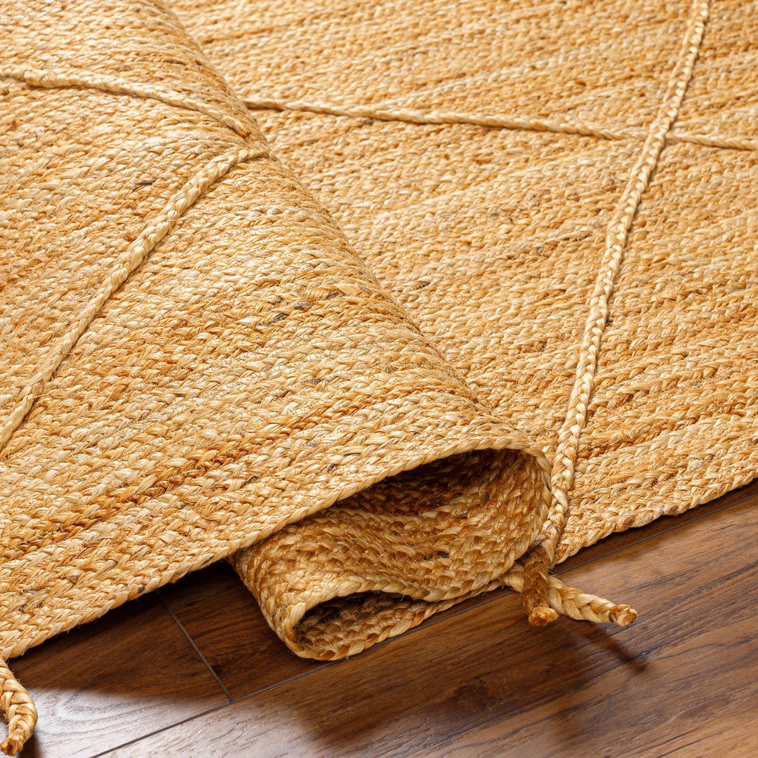 Zeno Modern Geometric Design Brown Hand Woven Area Rug