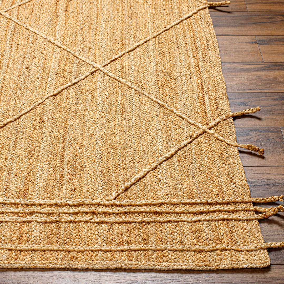 Zeno Modern Geometric Design Brown Hand Woven Area Rug