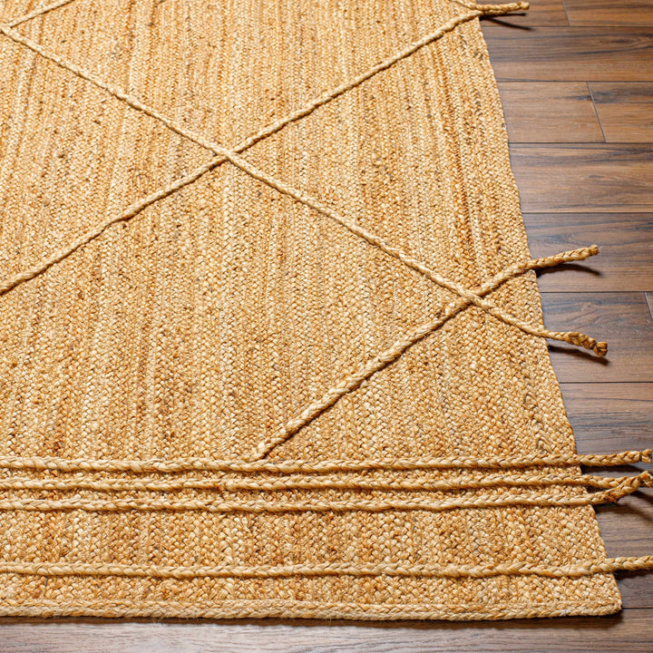 Zeno Modern Geometric Design Brown Hand Woven Area Rug
