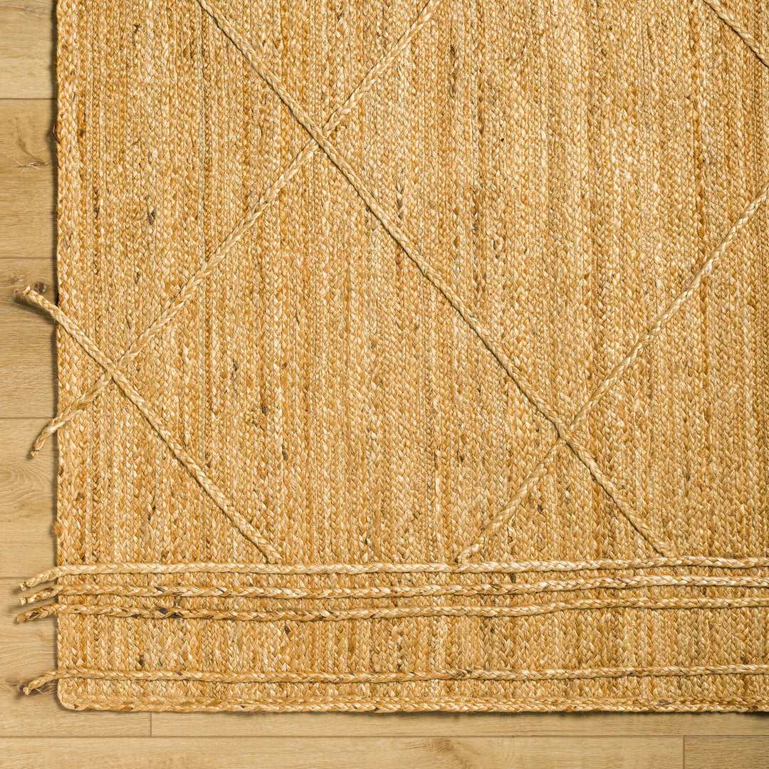 Zeno Modern Geometric Design Brown Hand Woven Area Rug