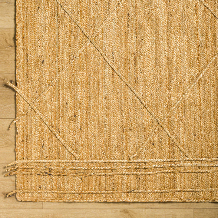 Zeno Modern Geometric Design Brown Hand Woven Area Rug