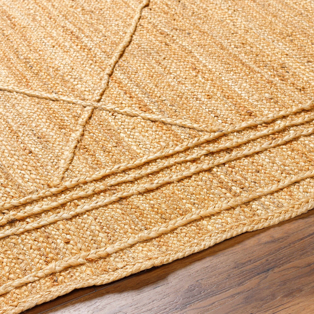 Zeno Modern Geometric Design Brown Hand Woven Area Rug