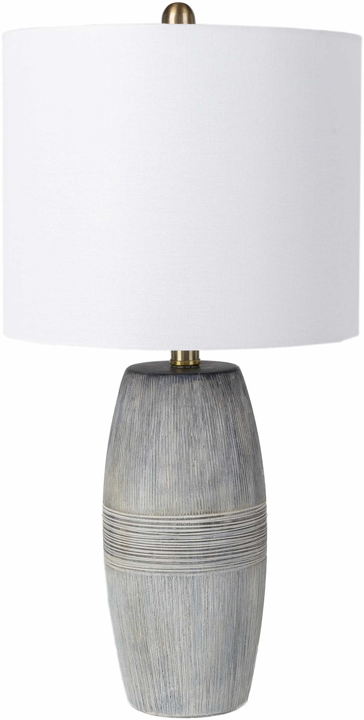 Mabayo Ribbed White Ceramic Table Lamp – Contemporary Accent Lighting