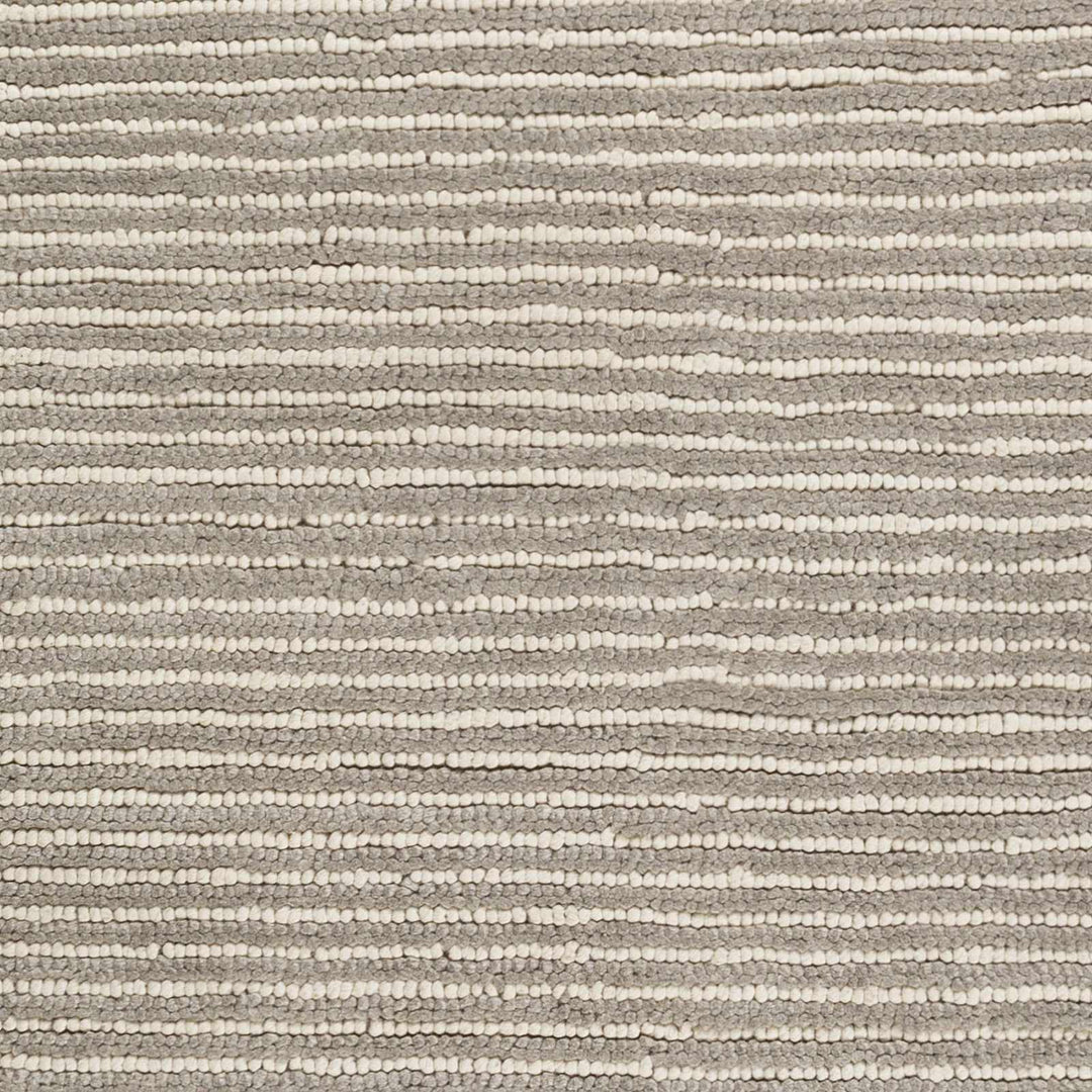 Sula Contemporary Gray And Ivory Stripes Area Rug - The Rug Decor