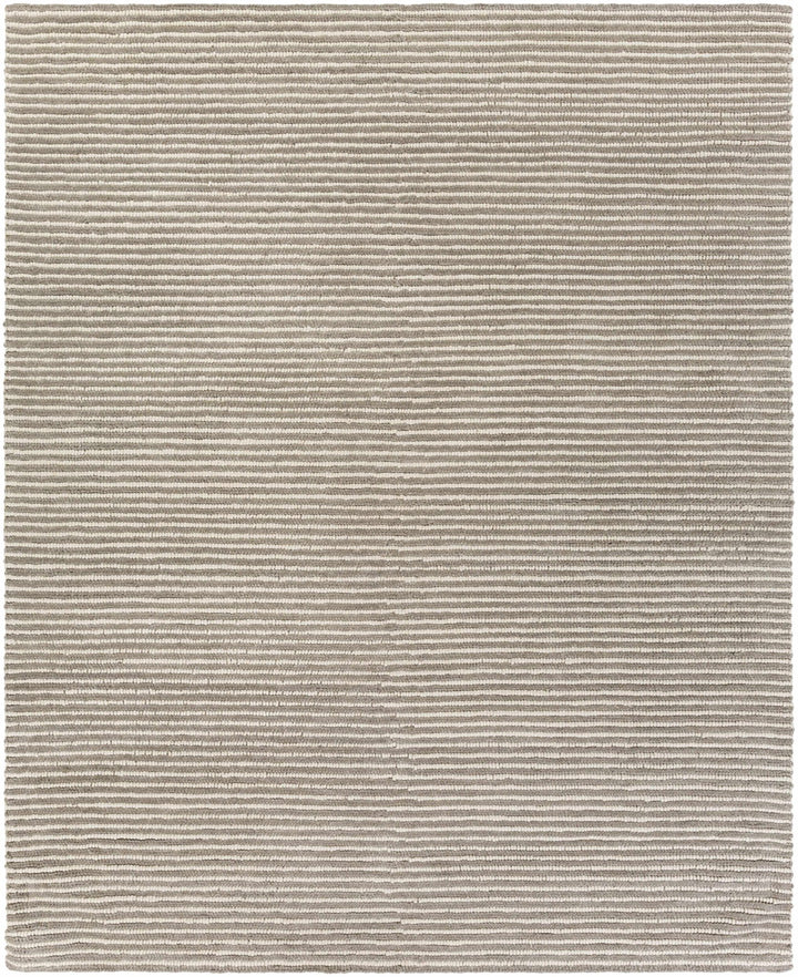 Sula Contemporary Gray And Ivory Stripes Area Rug - The Rug Decor
