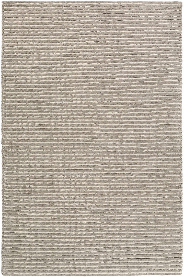 Sula Contemporary Gray And Ivory Stripes Area Rug - The Rug Decor
